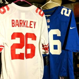 Saquon Barkley Jerseys. White and Blue. Never worn.